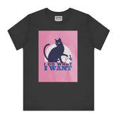 Black Cat I Do What I Want Statement T-Shirt Product